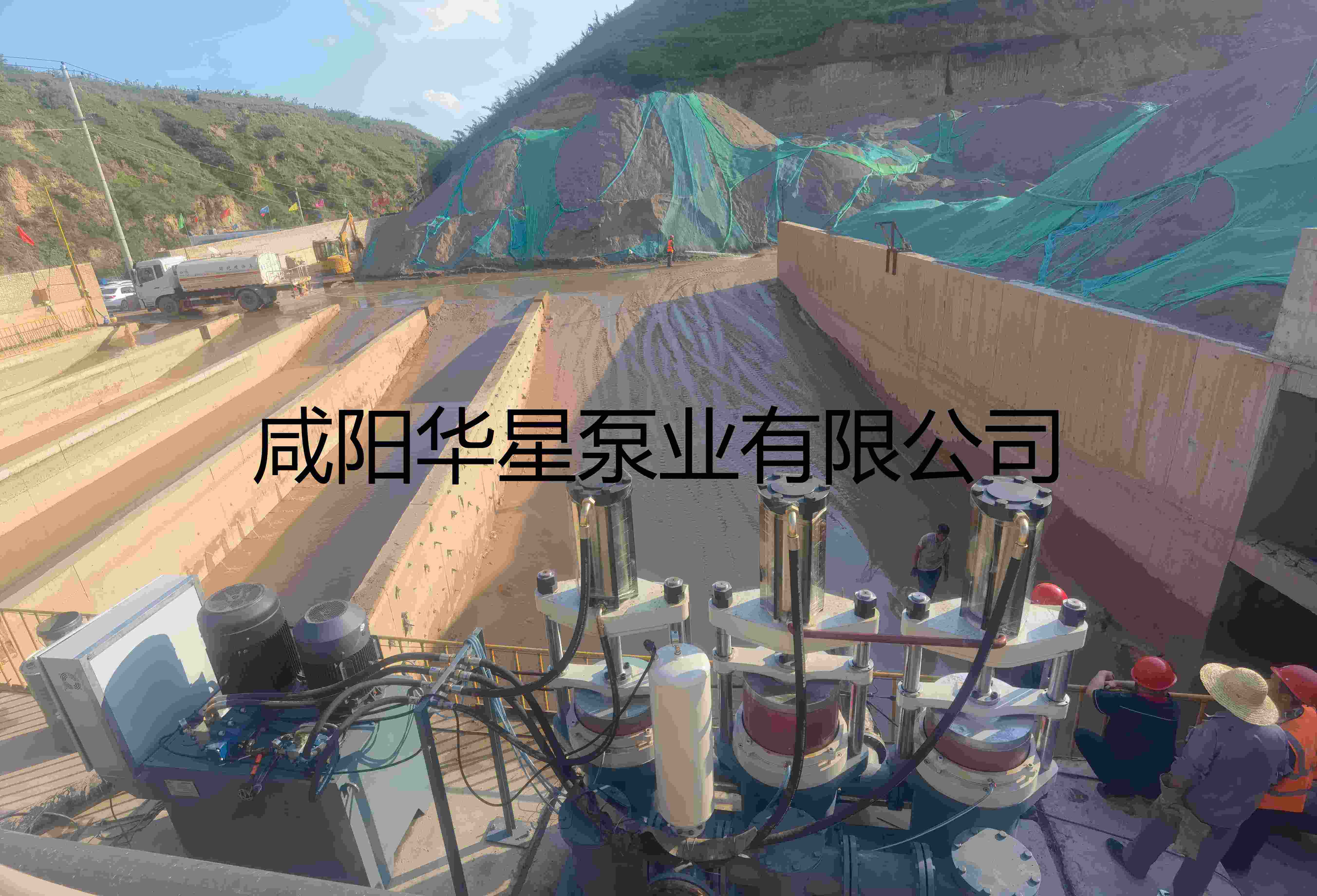 華星YBH500陶瓷柱塞泵尾礦使用現(xiàn)場(chǎng)